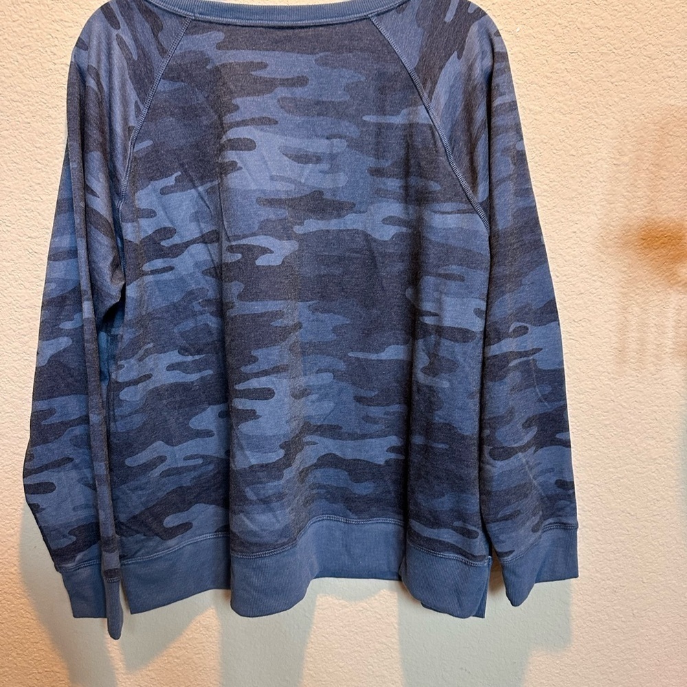Style & Co. Blue Camo Sweater - Picture 4 of 6
